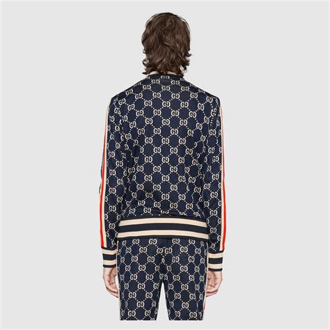 giacca sportiva gucci parallele|Gucci Giacca in cotone con motivo GG jacquard.